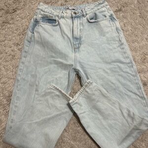 Zara Faded Blue Denim Pants